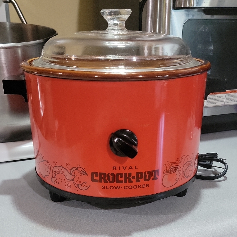 Total MCM VIBES Rival 2 Qt Crock-Pot Slow Cooker - Flame Red